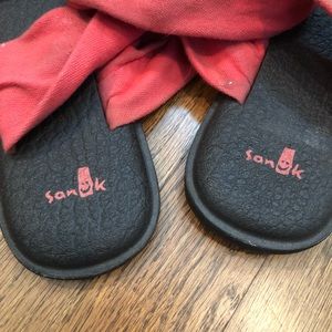 Pink Sanuk Sandals